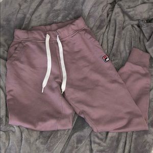 mauve puma joggers/sweats
